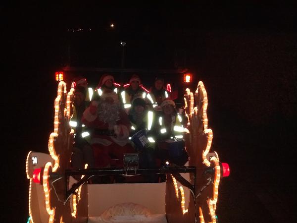 1stBirdham's tweet photo. Sleigh crew out and about. Please give generously if they call at your door. http://t.co/ZkQRqX2Q