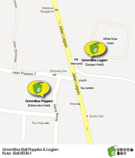 The only map you need to find the best place to chill out in Bali...