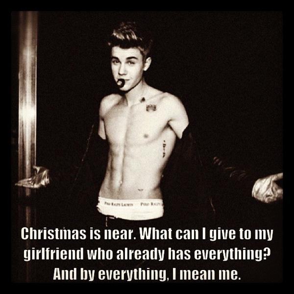 Christmas shopping and don't know what to get? #justinbeiber #selenagomez <a href="/justinbieber/">Justin Bieber</a> #InstaLOLCaption