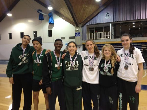 depaulcatholic's tweet image. DPCHS track medal winners! Better see these in school on Monday!! #dpctrack