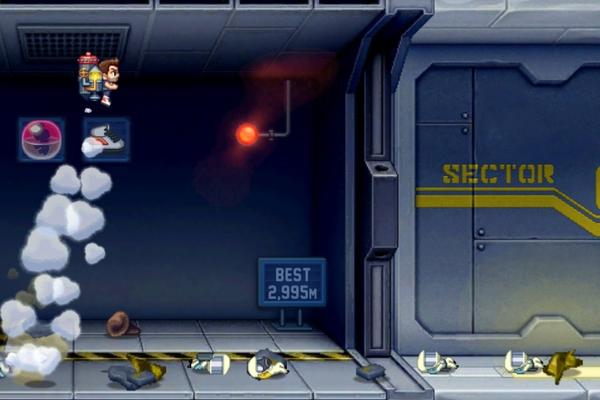 Hrycun's tweet photo. I just flew 210m in a brilliant game of Jetpack Joyride on iPhone. Try to beat that!ii http://t.co/JLaD3qdZ http://t.co/Tn81gXhf