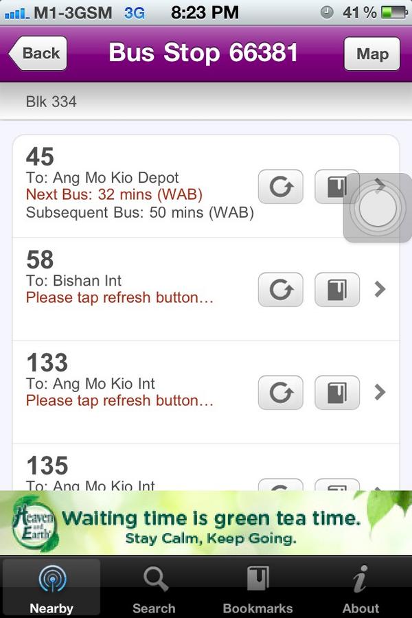 takeuaway's tweet photo. Contest! Which bus can beat this? 32mins, and 50mins for the subsequent bus! http://t.co/wcEcoLQZ
