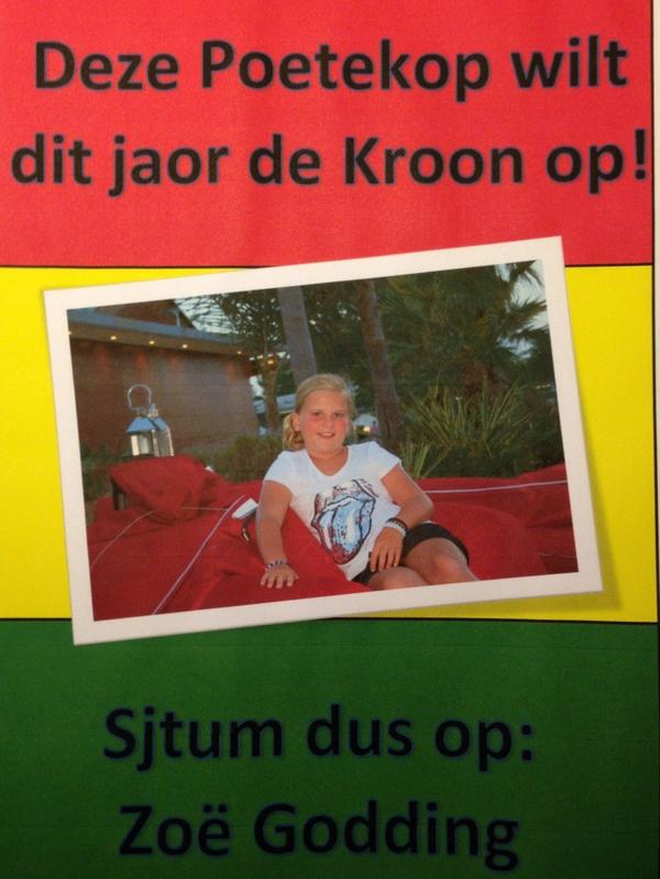 ronald28a's tweet photo. Verkiezingscampagne jeugdprinsenpaar van de poetekopkes is van start. Kids van de Boesj stemmen dusss... http://t.co/8ocTpOKz
