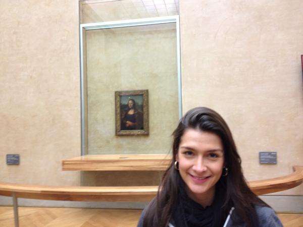 silvanadelmartv's tweet photo. Con la famosa monna lisa http://t.co/RJrBrRWU