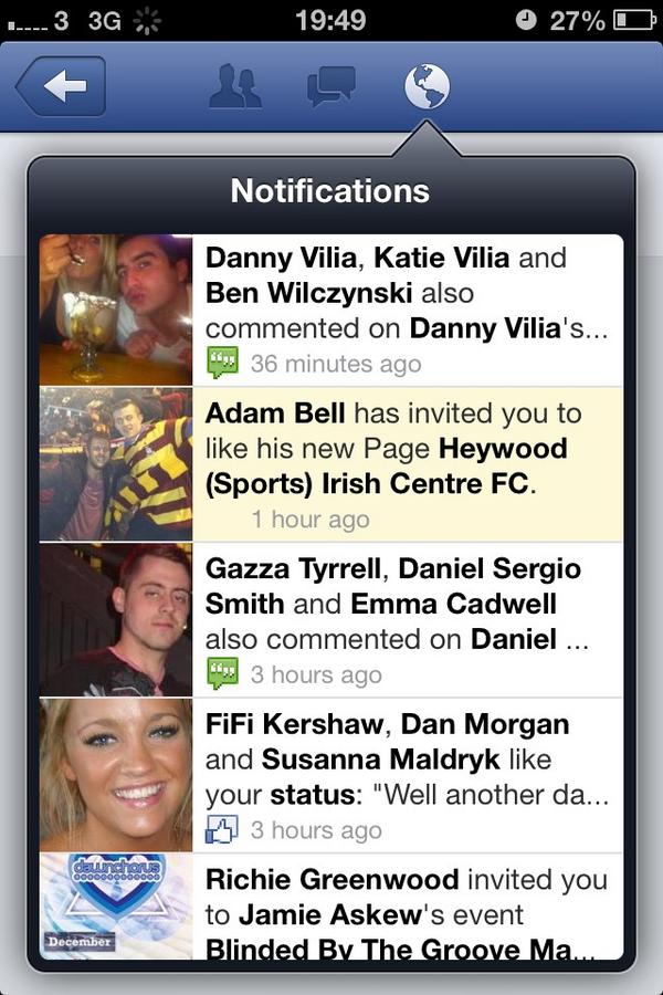 MarsdenFC's tweet photo. @AaaDee9 is a funny guy this FB notification made me chuckle! Eladdy Belly @MarsdenFC @gavconnor @g4ntty @deanosiddiq http://t.co/6E0jzxWo