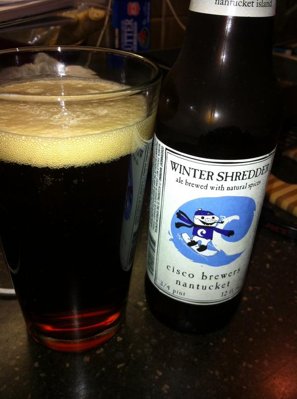 ilkandcookies's tweet image. Cisco Brewing Winter Shredder. Love the label even though skiing &amp;gt; riding #twoast