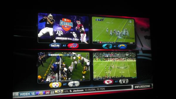 firemedic72's tweet photo. Great run Redman!! Glad to see first #quadboxsighting on #nflredzone http://t.co/parkpuKY