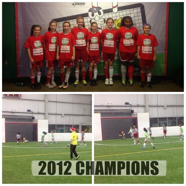 StarfireSports's tweet photo. Candy Cane Challenge U11 Champions Missile Toes take the championship by Golden Goal.
#MissileToes #candycanechallenge http://t.co/CjBkcyMz