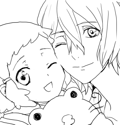 がんばって公式っぽい絵柄でジンユノ描いてみた～ 