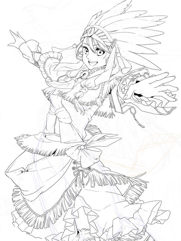 結局今日はここまでしか線画描けなかったです!次はいつ続きできるかな、とりあえず、どうぶつの森やって寝る。早いけどおやすみなさい! 