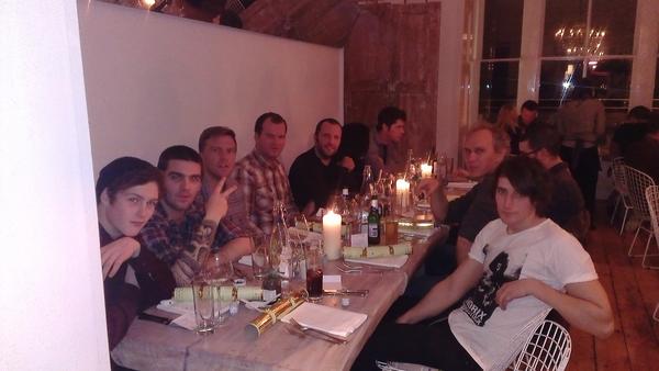 Seventies crew chrimbo dinner plus special guest Jordan Aleppo!