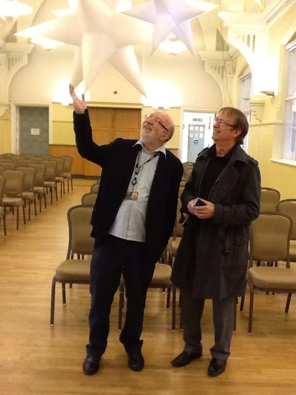 Dave Andrews and John Florance preparing for Sing Christmas on <a href="/bbcleicester/">BBC Leicester</a> from 7pm tonight on 104.9fm