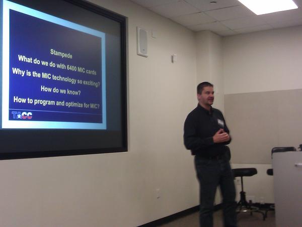 aterrel's tweet photo. Learning to program the MIC / XEON Phi with Lars Koesterke #SSD2012 http://t.co/wGS0Nt7H