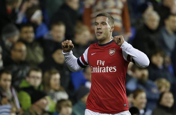 Premier League Photo Lukas Podolski Celebrates Putting Arsenal Ahead The German Striker S First Away Goal Since September Rdgars Http T Co 0ewp9dpl Premier League Photo Lukas Podolski Celebrates Putting Arsenal Ahead The German Striker S First Away Goal Since September Rdgars Http T Co 0ewp9dpl