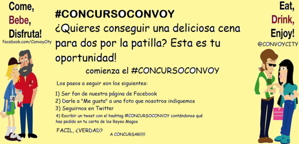 ConvoyCity's tweet photo. #CONCURSOCONVOY #cena #gratis #Málaga http://t.co/RkUrfOmS