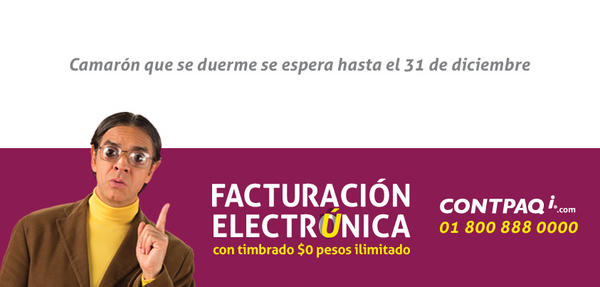 CONTPAQi's tweet image. Ya quedan muy pocos días para elegir Factura Electrónica con CFDI o CBB.
¡Qué no se te duerma el camarón!