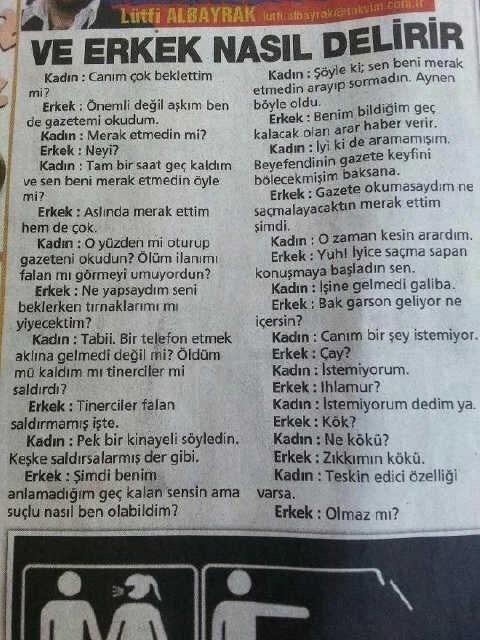 Veee erkek nasil delirir :))))
