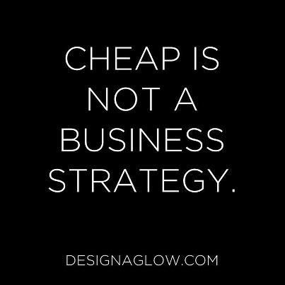 projectlife365's tweet image. &quot;Cheap is not a business strategy&quot; - amen to that! #designaglow