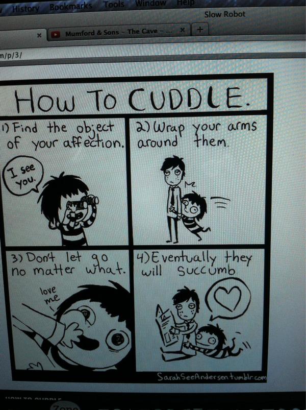 kwrathy's tweet image. this made me laugh way harder than it should have #howtocuddle