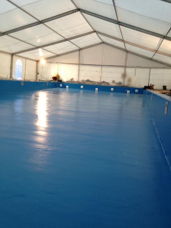 PoolLogisticsNL's tweet image. Rooster er weer in. 
Bad is prachtig geworden.