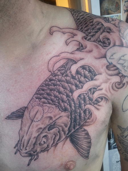tattooboat's tweet image. Koi inked afloat #boatsthattweet #workaboard