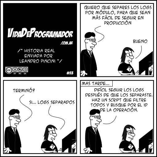 Programador_ES's tweet image. 53!!! Separando logs