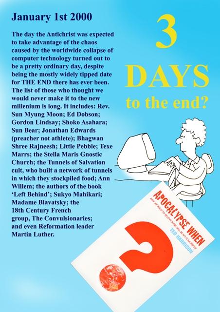 Apocalypse_When's tweet image. 3 DAYS TO THE END OF THE WORLD