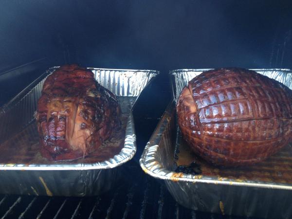 The only thing better than one Christmas ham is two!