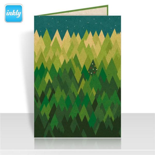 CardCub's tweet image. Have you got your #Christmas tree yet? Lights in the forest designed by Rob Clowes @MrRobClowes - Only 5hrs left to se…