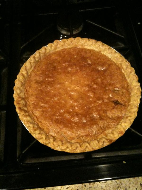 LylPetty's tweet image. My masterpiece. #ChocolateChipPie #FutureBaker 😍