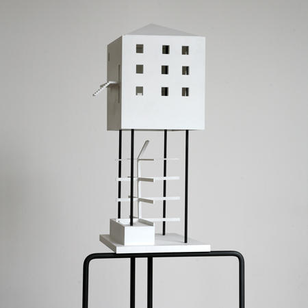 Modelos conceptuales. Maqueta de la casa amarilla de Valerio Olgiati