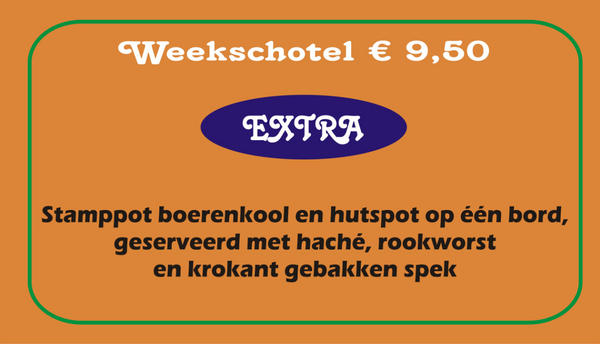 beiaard's tweet photo. En een extra weekschotel deze week, heerlijke stamppotten met veel vlees http://t.co/pDZdR2tH