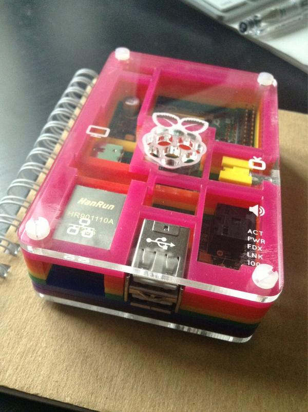 sturadnidge's tweet image. Early xmas present... to self ;) #pibow #raspberrypi