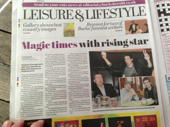 SylarMagic's tweet photo. ♠So go and BUY the @bucks_herald and read my awesome article ,thanks @AKAY_Journalist ♠RT please http://t.co/PV2G3mXX