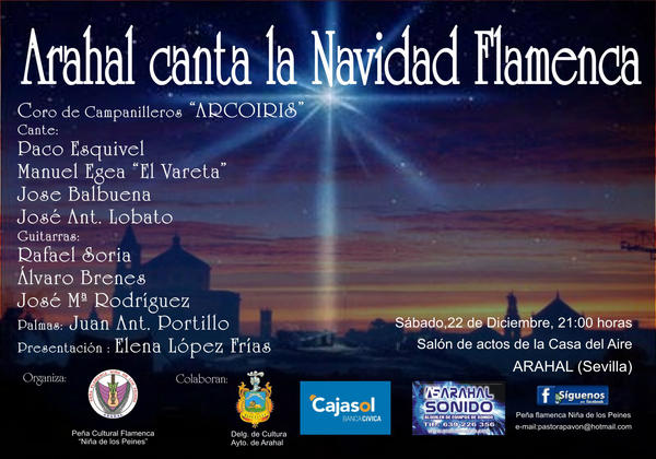 Sábado Navidad Flamenca en Arahal.