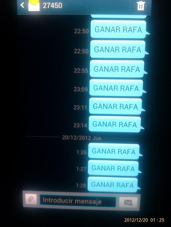 Dololv's tweet photo. Vamos rafa!!! @davidbisbal @lavoztelecinco @RafaLaVoz2 http://t.co/0ugKgQG6