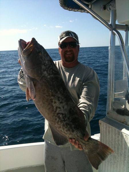 My buddy Brent put us on em again. Arms are sore and the freezers got plenty of grouper!