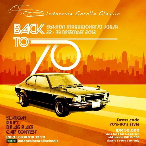 INDONESIA COROLLA CLASSIC GATH 2012 "back to 70's" 21-22 Yogyakarta