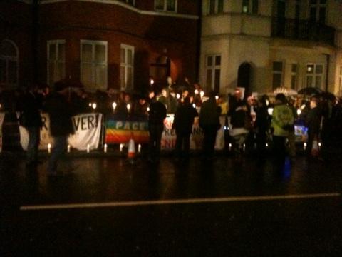 WISEUpAction's tweet photo. Candles looking good. #assange http://t.co/1B5gr78p