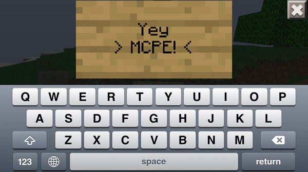 MCPE_iOS's tweet image. Y esta es la interface para cuando queremos escribir: