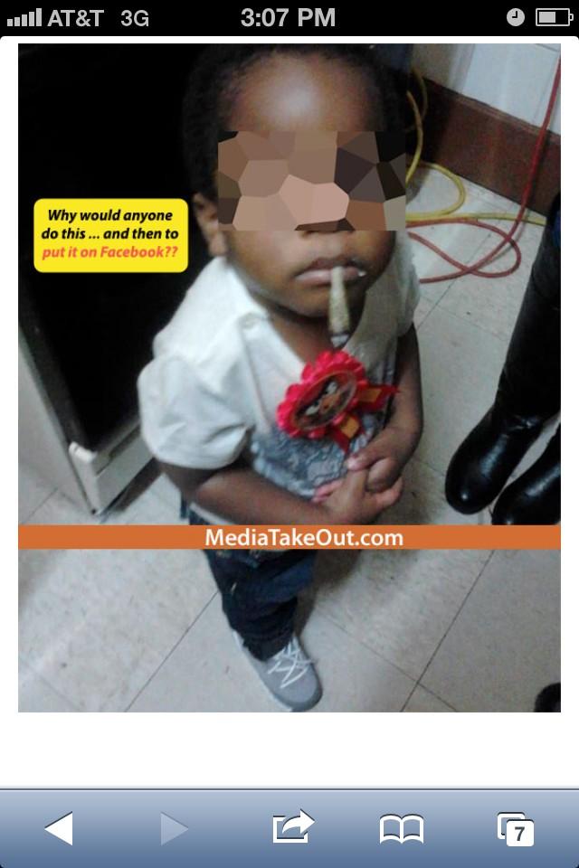 natalie nunn on Twitter "No way this is not ok... 2 year old smoking a