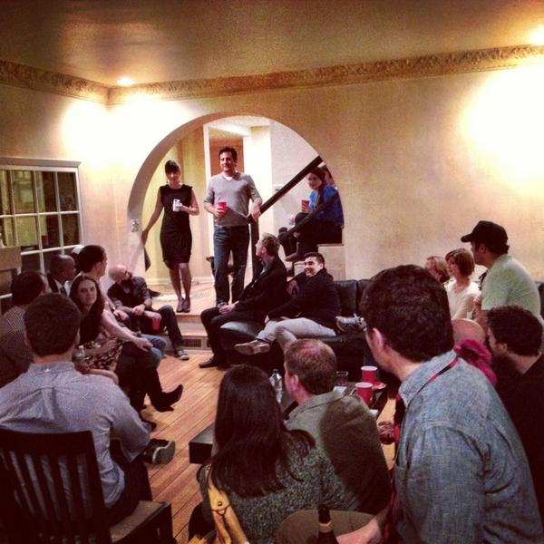 chrnov's tweet image. Our @bigframeco holiday party, first with a word by our sponsors #BigFrame #YouTube @severshed @steveray