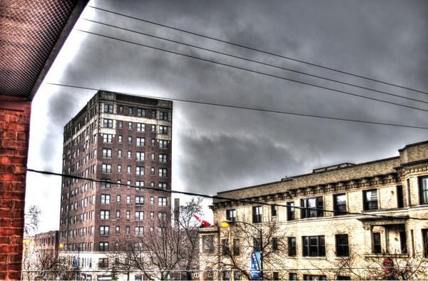 HDR_Chi's tweet image. First snow storm of the winter rolling in. #HDR #Chicago