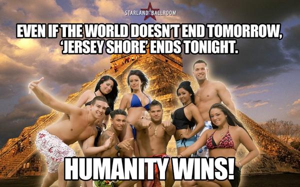 HerbertMusoke's tweet photo. The Mayans have their own prophecy, but we like MTV's better. #jersday #seeya http://t.co/0Ftl9C2B