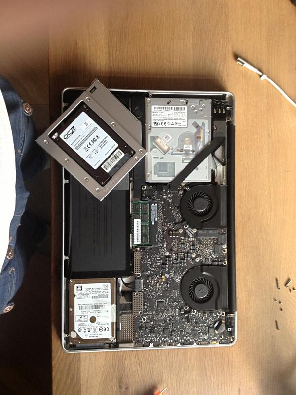 Garāžas upgreids 17" makbukam ar SSD!