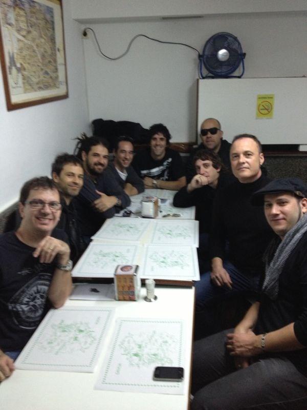 Los <a href="/guasonesoficial/">Guasones</a> ya están en Santiago con Ricardo y el resto en la furgo con ganas de llegar y comer pulpeiro!!!