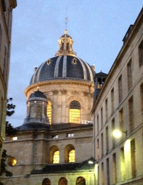 View of the Institut de France, rue Mazarine, Saint Germain des Pres