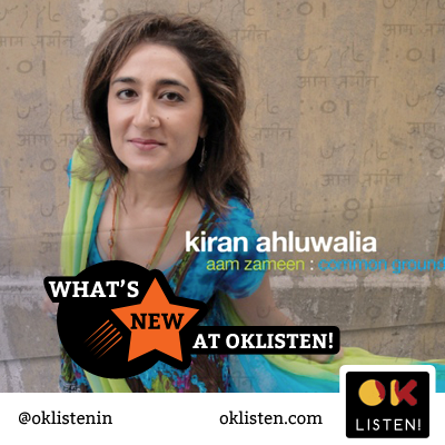 oklistenin's tweet image. @KiranAhluwalia's #album, Aam Zameen - Common Ground is now available on #OKlisten! Get it here: oklisten.com/album/aam_zame…