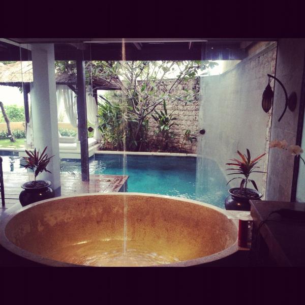 Lekker badderen met m'n liefje