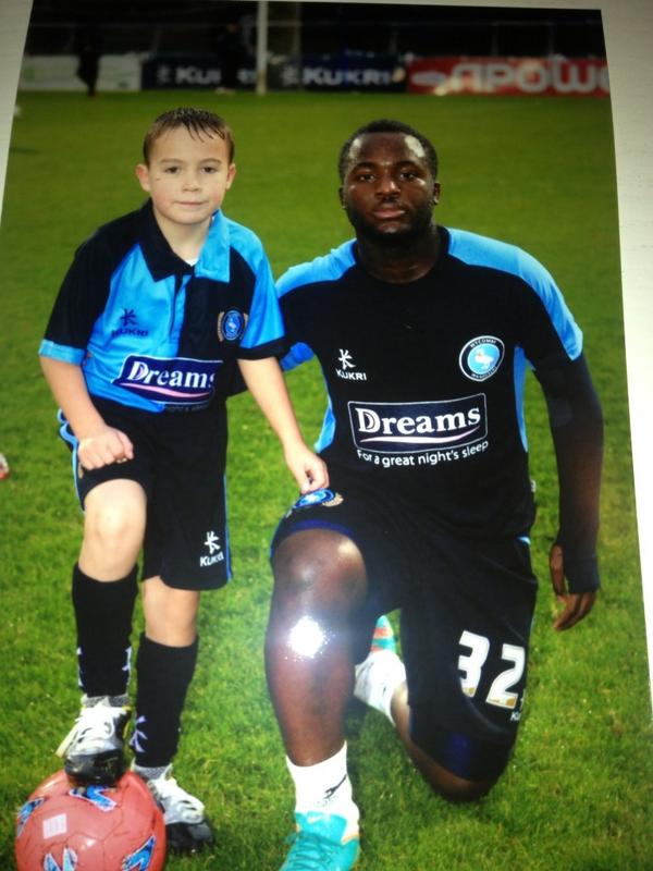 Mark Bowring (@superbowring) on Twitter photo Got the boys mascots pics today from <a href="/wwfcofficial/">Wycombe Wanderers</a>, brilliant, thanks guys. Here's one of Aston with <a href="/Junior_Morias/">Junior Agustus</a>. Got the boys mascots pics today from <a href="/wwfcofficial/">Wycombe Wanderers</a>, brilliant, thanks guys. Here's one of Aston with <a href="/Junior_Morias/">Junior Agustus</a>.